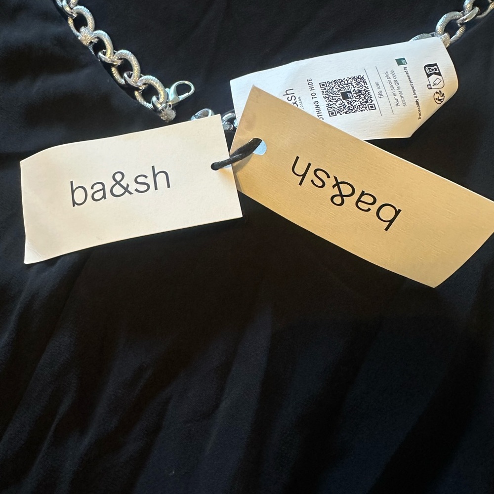 Brand new with tags ba&sh maxi dress with chain detail size us large - Picture 4 of 7
